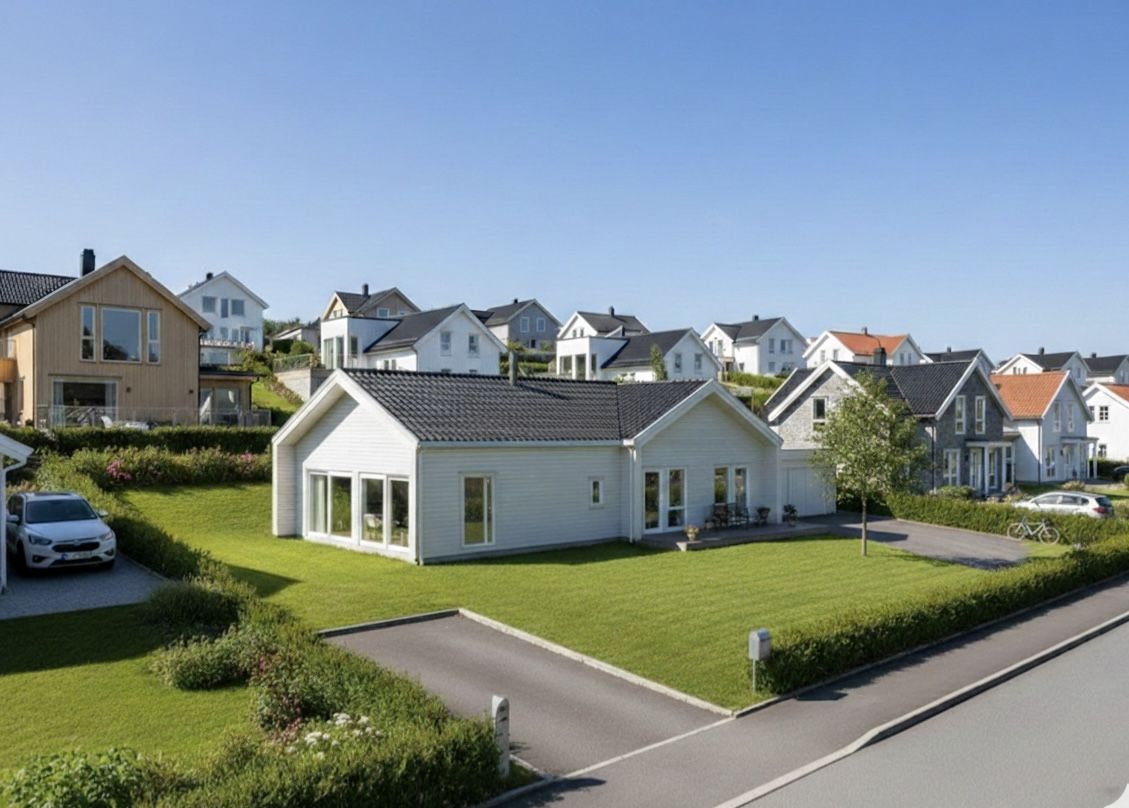 Ferdighus Telemark - ferdig bolig i boligområde