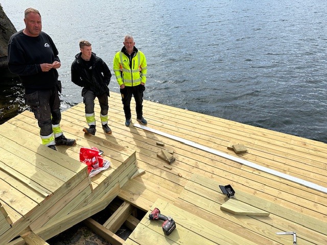 Oppgradert brygge og uteområde
